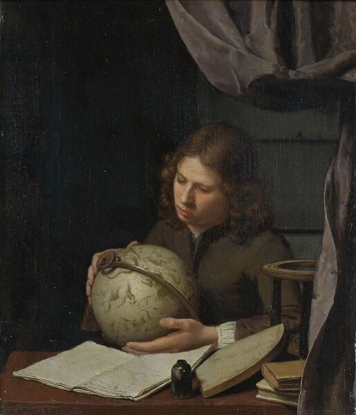 A Young Astronomer, ca 1685. Artist: Deuren, Olivier van (1666-1714)