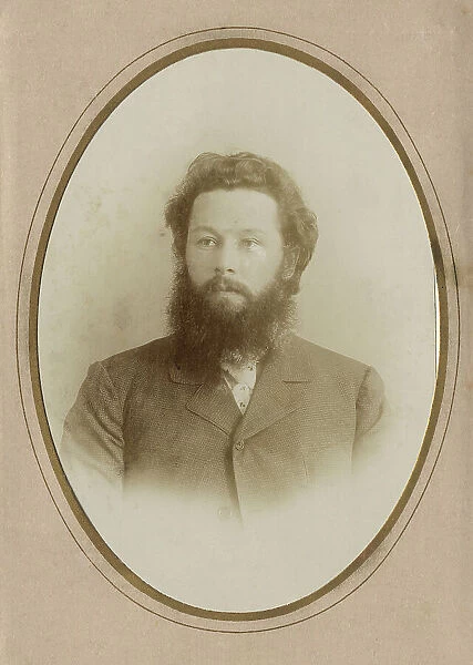 Young Bearded Man in a Civilian Suit, 1902. Creator: A. Artem'eva