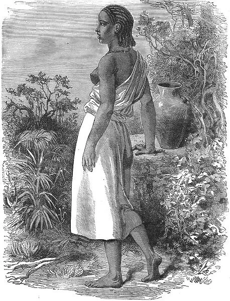 Young Bedaween girl; A journey through Soudan and Western Abyssinia, with Reminiscences... 1875. Creator: Unknown