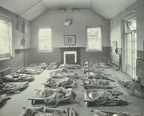 Young children asleep at Mitcham Residential School, London, 1931