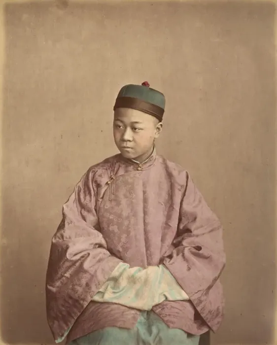 Framed Print : [Young Chinese Gentleman], 1870s. Creator: Baron Raimund von Stillfried