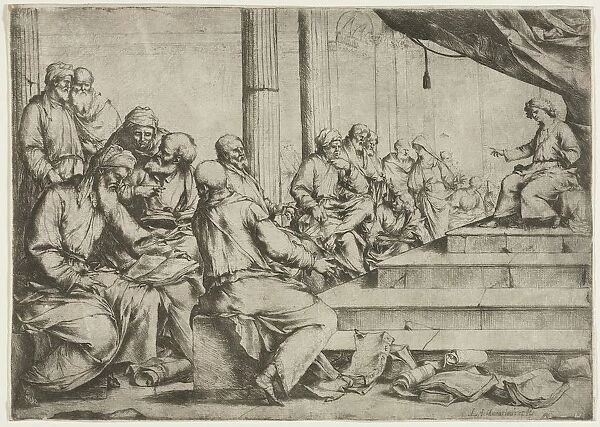 The Young Christ Teaching in the Temple, c. 1653. Creator: Luca Giordano (Italian, 1634-1705)