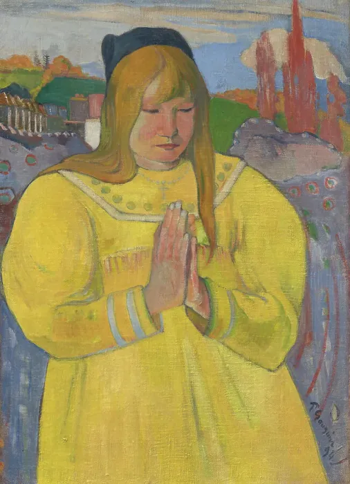 Framed Print : Young Christian Girl, 1894. Creator: Paul Gauguin Framed Print : Young Christian Girl, 1894. Creator: Paul Gauguin