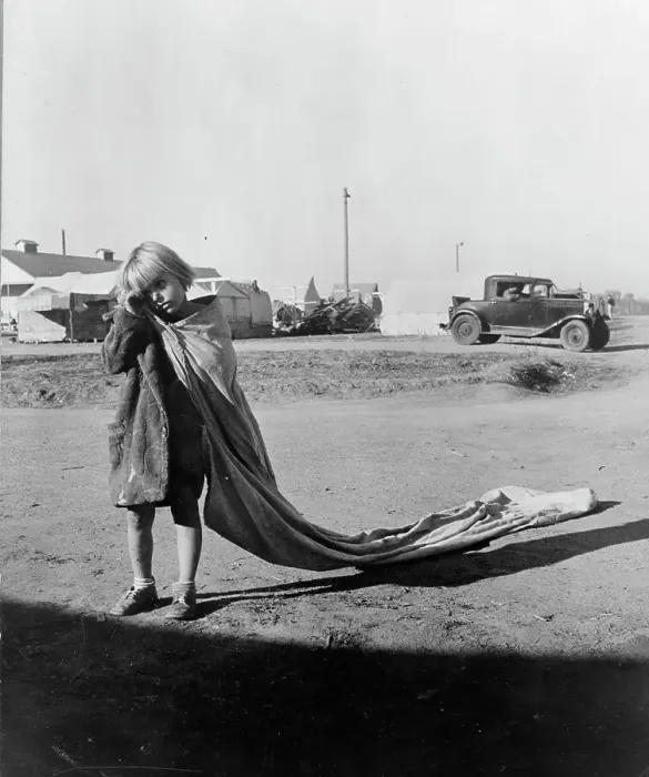 Framed Print : Young cotton picker, Kern County migrant camp, California, 1936. Creator: Dorothea Lange Framed Print : Young cotton picker, Kern County migrant camp, California, 1936. Creator: Dorothea Lange