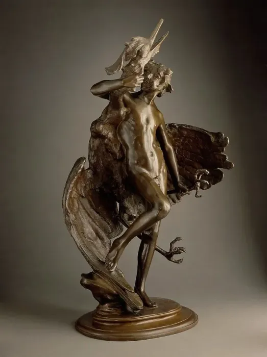Framed Print : Young Faun and Heron, Modeled 1890; copyrighted 1894. Creator: Frederick William MacMonnies Framed Print : Young Faun and Heron, Modeled 1890; copyrighted 1894. Creator: Frederick William MacMonnies