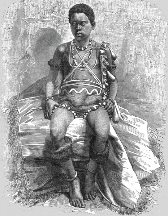 Framed Print : The young Fetichist of Lake Jonanga; The Gaboon. 1875. Creator: Unknown Framed Print : The young Fetichist of Lake Jonanga; The Gaboon. 1875. Creator: Unknown