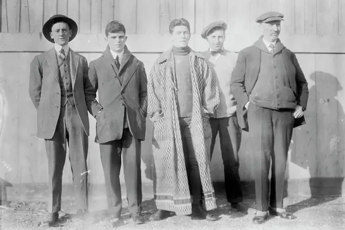 Framed Print : Young Fox, Sapper O'Neill and M'g'r McDonald, between c1910 and c1915. Creator: Bain News Service Framed Print : Young Fox, Sapper O'Neill and M'g'r McDonald, between c1910 and c1915. Creator: Bain News Service