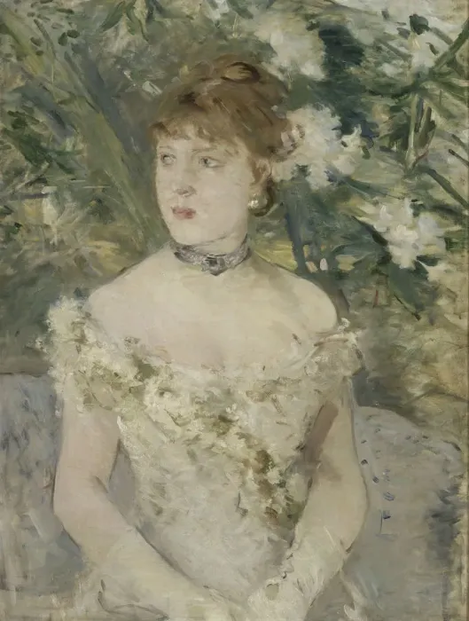 Framed Print : Young Girl in a Ball Gown, 1879. Artist: Morisot, Berthe (1841-1895) Framed Print : Young Girl in a Ball Gown, 1879. Artist: Morisot, Berthe (1841-1895)