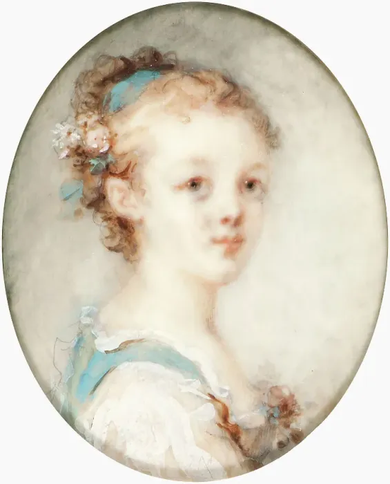 Framed Print : Young girl. Creator: Marie-Anne Fragonard Framed Print : Young girl. Creator: Marie-Anne Fragonard