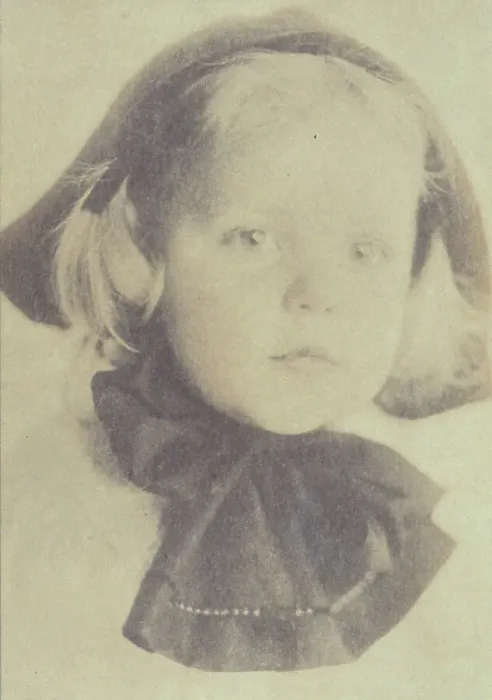 Framed Print : Young girl with a hat tied with a large bow, head-and-shoulders portrait, facing front, c1900. Creator: Eva Watson-Schutze Framed Print : Young girl with a hat tied with a large bow, head-and-shoulders portrait, facing front, c1900. Creator: Eva Watson-Schutze