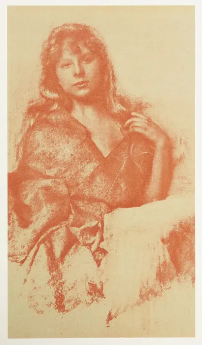 Framed Print : Young girl. From the portfolio: Robert Demachy, c.1890-1914. Creator: Robert Demachy