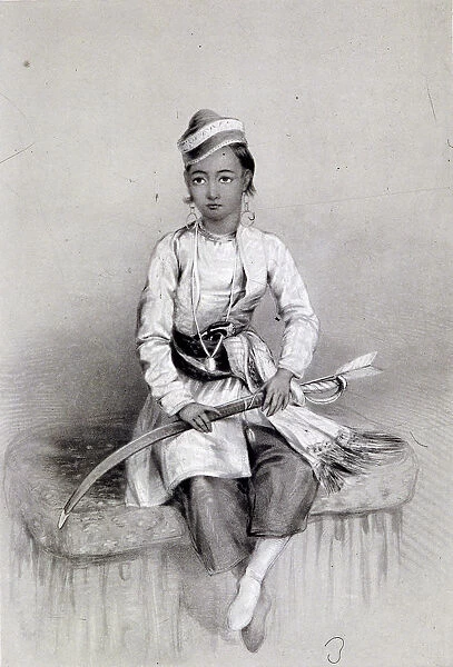 A Young Hill Raja, 1844. Artist: Lowes Dickinson