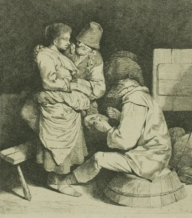 Framed Print : The Young Innkeeper, c.1650. Creator: Cornelis Bega Framed Print : The Young Innkeeper, c.1650. Creator: Cornelis Bega