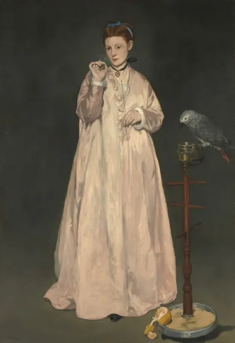 Framed Print : Young Lady in 1866, 1866. Creator: Edouard Manet Framed Print : Young Lady in 1866, 1866. Creator: Edouard Manet
