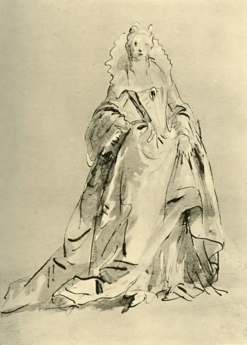 Framed Print : Young Lady, early-mid 18th century (1928). Artist: Giovanni Battista Tiepolo Framed Print : Young Lady, early-mid 18th century (1928). Artist: Giovanni Battista Tiepolo
