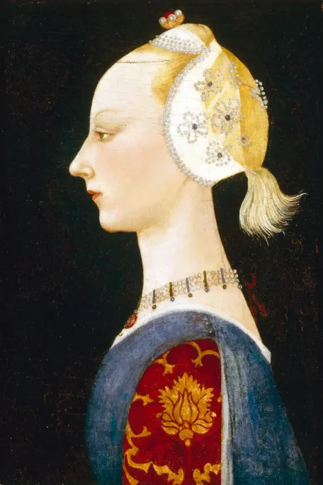 Framed Print : A Young Lady of Fashion, 1462-1465. Artist: Uccello, Paolo (1397-1475) Framed Print : A Young Lady of Fashion, 1462-1465. Artist: Uccello, Paolo (1397-1475)