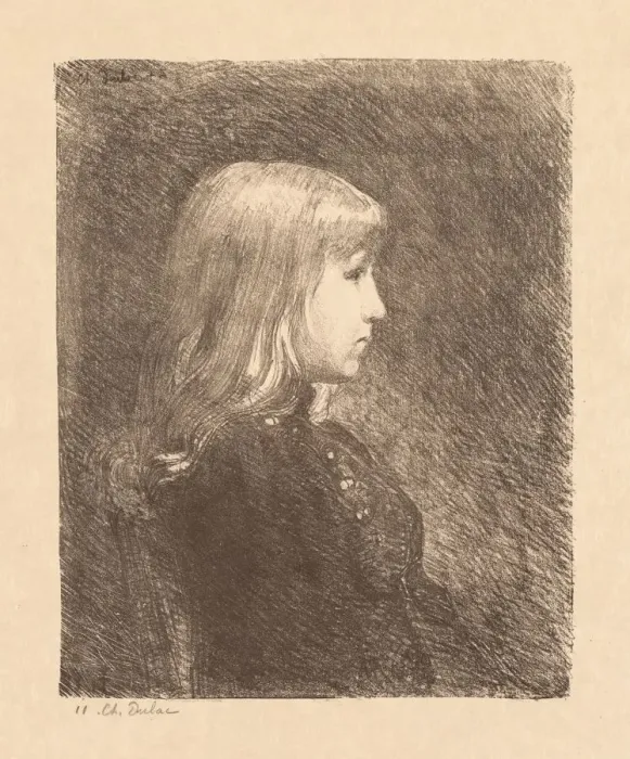 Framed Print : Young Lady (Jeune Fille), 1892. Creator: Charles Marie Dulac (French, 1865-1898) Framed Print : Young Lady (Jeune Fille), 1892. Creator: Charles Marie Dulac (French, 1865-1898)