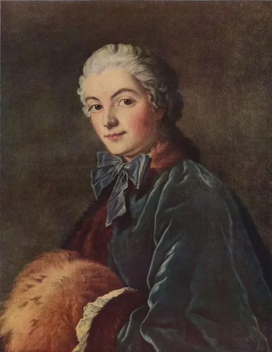 Framed Print : Young Lady with a Muff, c1750, (1938). Artist: Francois Boucher Framed Print : Young Lady with a Muff, c1750, (1938). Artist: Francois Boucher