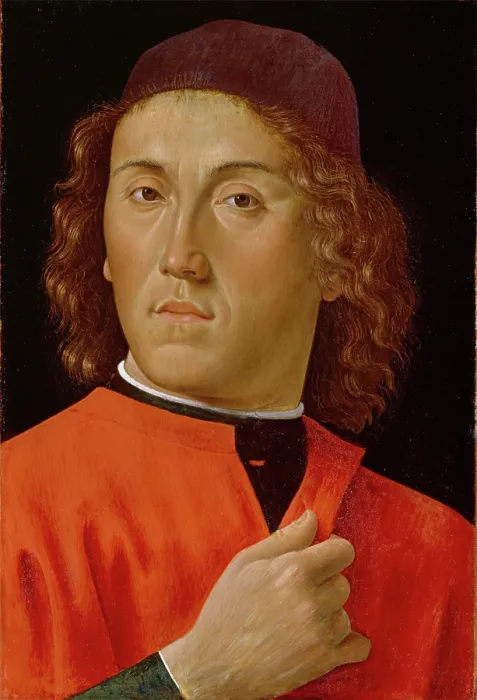 Framed Print : Young Man, between 1448 and 1494. Creator: Domenico Ghirlandaio Framed Print : Young Man, between 1448 and 1494. Creator: Domenico Ghirlandaio