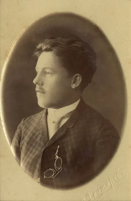 Framed Print : Young Man (Aleksandr Domishkevich) in a Civilian Suit, 1900. Creator: VV Degtiarev Framed Print : Young Man (Aleksandr Domishkevich) in a Civilian Suit, 1900. Creator: VV Degtiarev