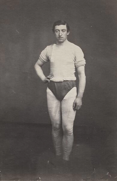 Young Man in Athletic Outfit, c. 1857. Creator: Oliver H. Willard (American, 1828-1875)