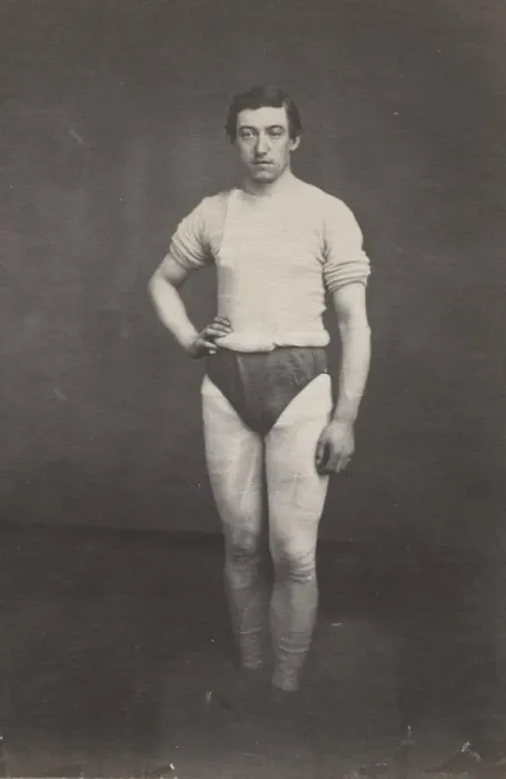 Framed Print : Young Man in Athletic Outfit, c. 1857. Creator: Oliver H. Willard (American, 1828-1875) Framed Print : Young Man in Athletic Outfit, c. 1857. Creator: Oliver H. Willard (American, 1828-1875)
