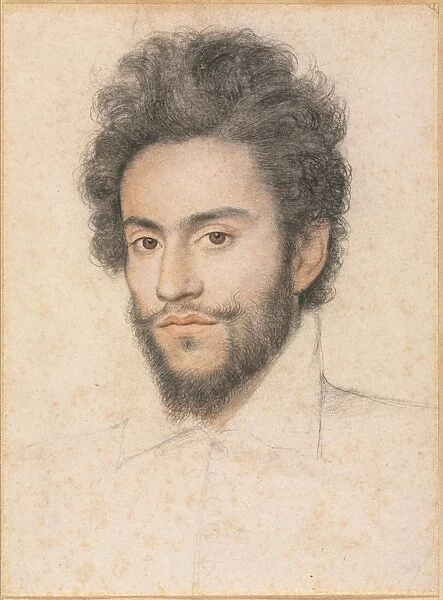 Young Man with a Beard, 17th century?. Creator: Francois Quesnel (French, 1543-1619)