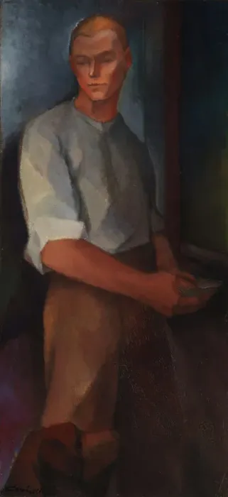 Framed Print : Young Man, Blacksmith, 1917. Creator: Alvar Cawén Framed Print : Young Man, Blacksmith, 1917. Creator: Alvar Cawén