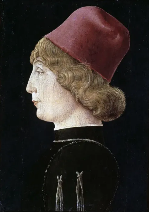 Framed Print : A Young Man, c1460. Artist: Cosme Tura Framed Print : A Young Man, c1460. Artist: Cosme Tura