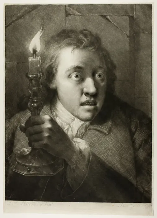 Framed Print : Young Man with a Candle, from Life-Sized Heads, 1760. Creator: Thomas Frye Framed Print : Young Man with a Candle, from Life-Sized Heads, 1760. Creator: Thomas Frye