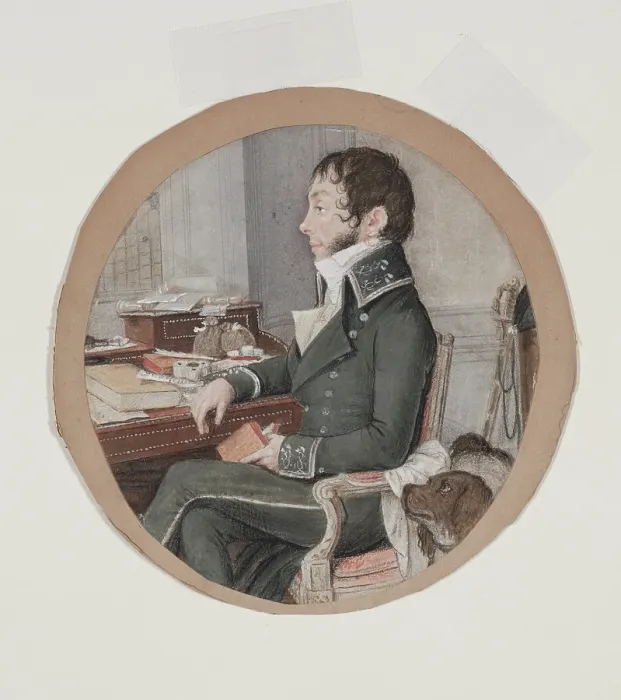 Framed Print : A Young Man, early 19th century. Creator: Unknown Framed Print : A Young Man, early 19th century. Creator: Unknown