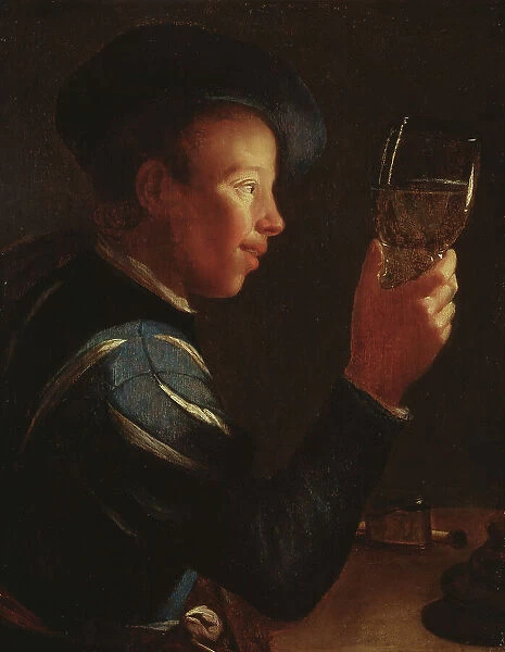 Young Man with a Glass Goblet, c1600s. Creator: Willem Willemsz. van der Vliet