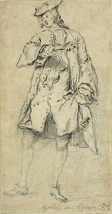 Framed Print : Young Man Standing, 18th century. Creator: Nicolas Lancret Framed Print : Young Man Standing, 18th century. Creator: Nicolas Lancret