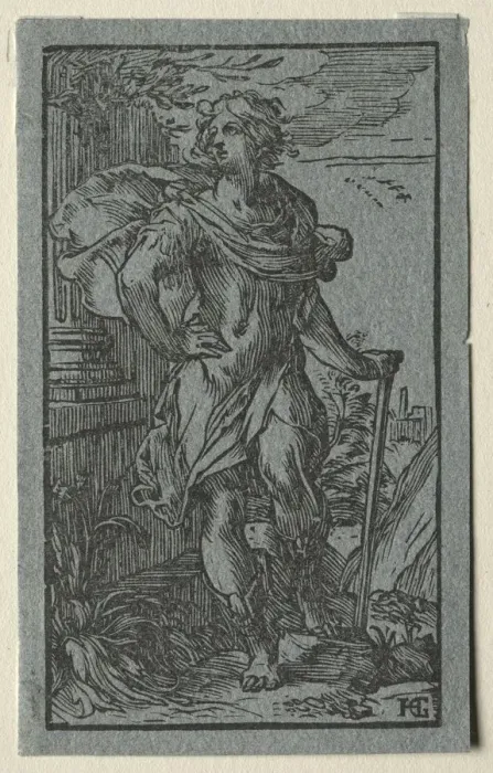 Framed Print : Young Man Standing. Creator: Hendrick Goltzius (Dutch, 1558-1617) Framed Print : Young Man Standing. Creator: Hendrick Goltzius (Dutch, 1558-1617)