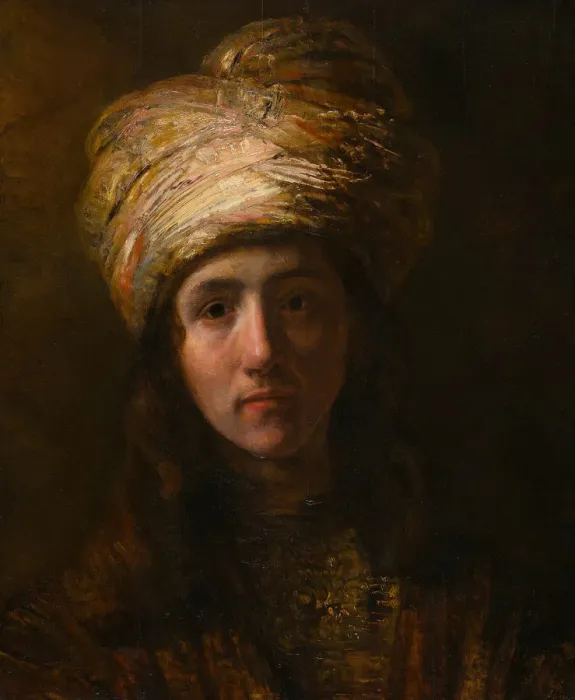 Framed Print : Young Man in a Turban, c. 1650. Creator: Unknown Framed Print : Young Man in a Turban, c. 1650. Creator: Unknown
