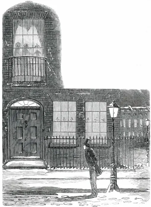 Framed Print : The Young Man Who is Alone, on Christmas Day - drawn by Leech, 1850. Creator: Unknown Framed Print : The Young Man Who is Alone, on Christmas Day - drawn by Leech, 1850. Creator: Unknown