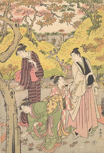 A Young Man, Two Young Women and a Girl at a Picnic Party, ca. 1789
