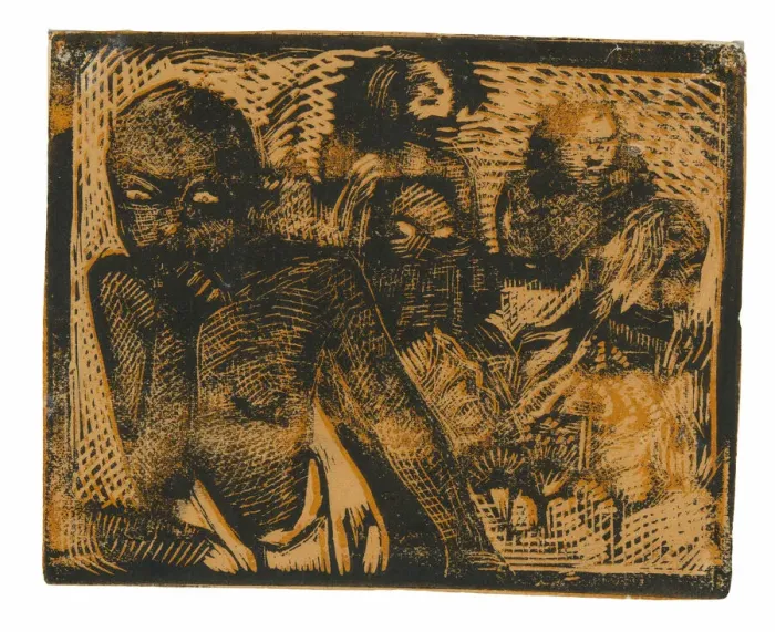 Framed Print : Young Maoris, 1896  /  97. Creator: Paul Gauguin