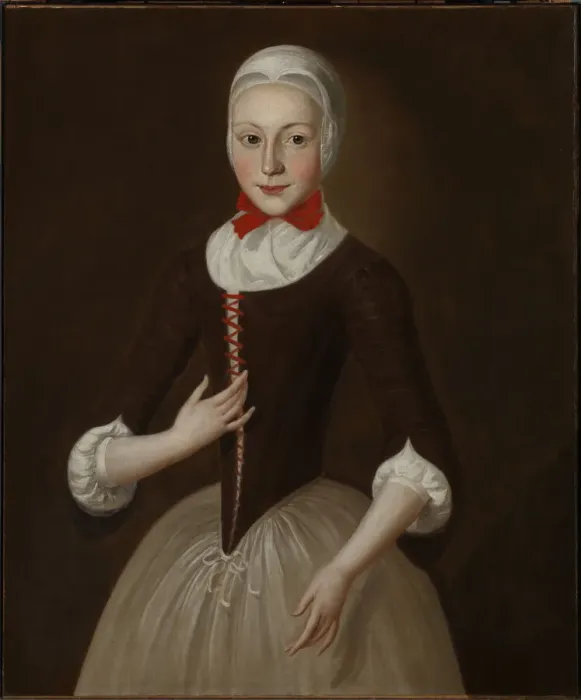 Framed Print : Young Moravian Girl, ca. 1755-1760. Creator: John Valentine Haidt Framed Print : Young Moravian Girl, ca. 1755-1760. Creator: John Valentine Haidt