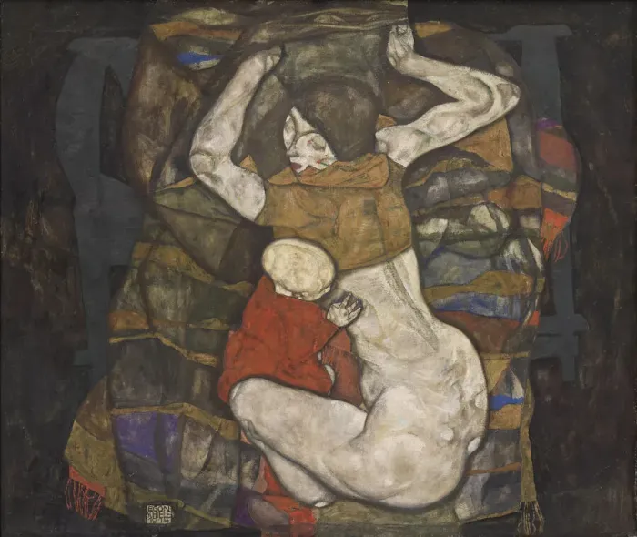 Framed Print : Young mother, 1914. Creator: Schiele, Egon (1890-1918) Framed Print : Young mother, 1914. Creator: Schiele, Egon (1890-1918)