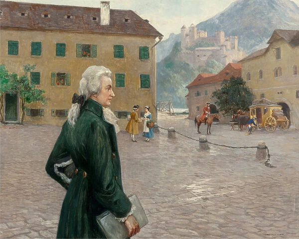 The Young Mozart in Salzburg. Creator: Nowak, Otto Robert (1874-1945)