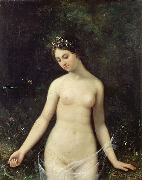 Young naked woman, 1831. Creator: Theophile Gautier
