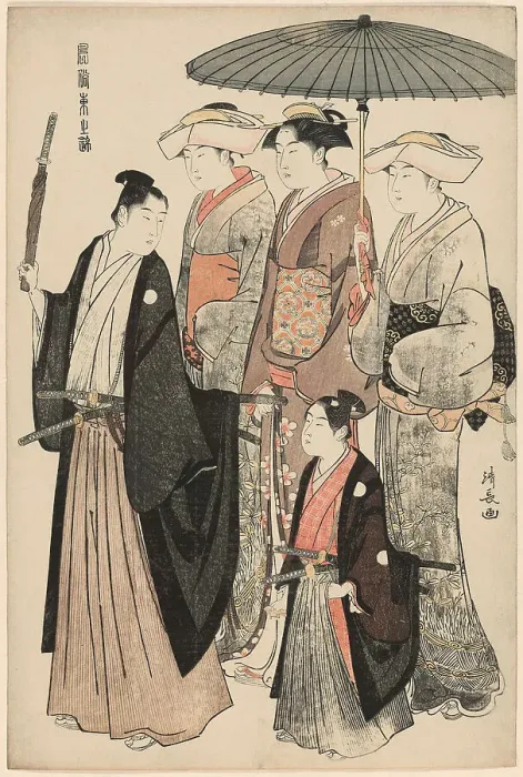 Framed Print : A Young Nobleman, His Mother, and Three Servents, from the series A Brocade of... c. 1783 / 84. Creator: Torii Kiyonaga. A Young Nobleman, His Mother, and Three Servents, from the series A Brocade of... c. 1783 / 84. Creator: Torii Kiyonaga Framed Print : A Young Nobleman, His Mother, and Three Servents, from the series A Brocade of... c. 1783 / 84. Creator: Torii Kiyonaga. A Young Nobleman, His Mother, and Three Servents, from the series A Brocade of... c. 1783 / 84. Creator: Torii Kiyonaga
