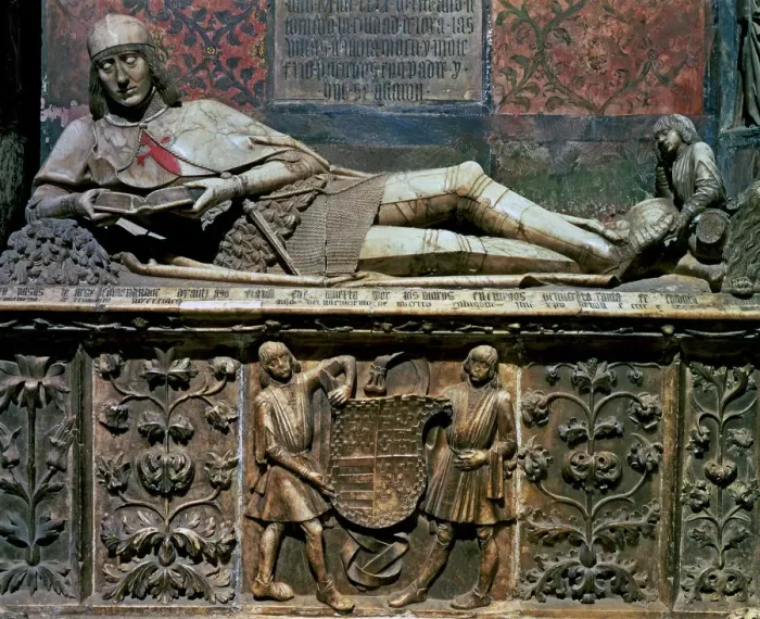 Framed Print : The Young Nobleman of Siguenza, tomb of Martin Vazquez de Arce in the chapel of St Framed Print : The Young Nobleman of Siguenza, tomb of Martin Vazquez de Arce in the chapel of St