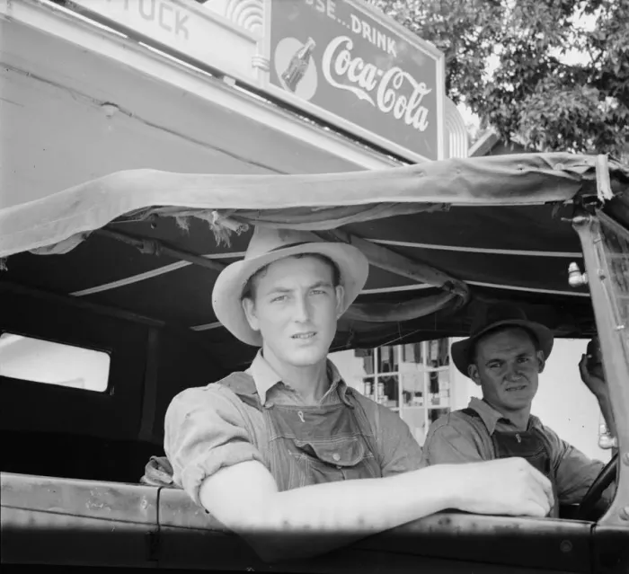 Framed Print : Young North Carolinian in old Ford, Person County, North Carolina, 1939. Creator: Dorothea Lange Framed Print : Young North Carolinian in old Ford, Person County, North Carolina, 1939. Creator: Dorothea Lange