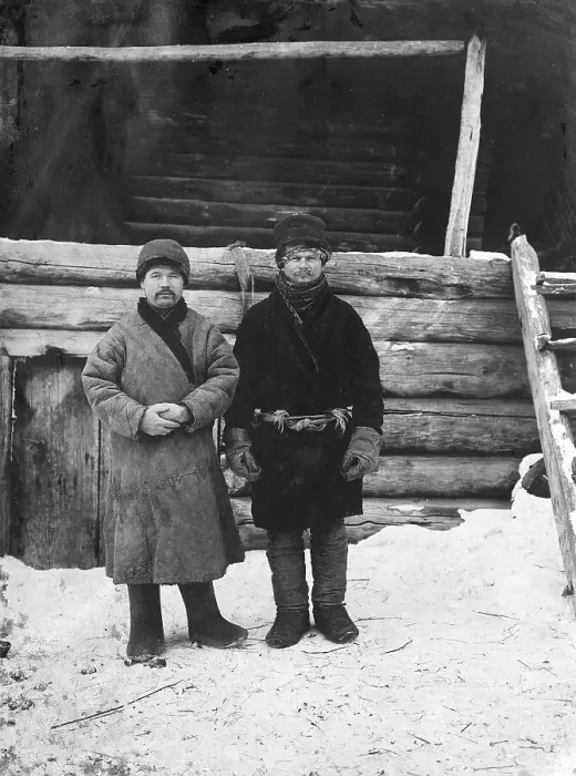 Framed Print : Young peasants of the village of Boguchansky Yenisei district, 1911. Creator: Unknown Framed Print : Young peasants of the village of Boguchansky Yenisei district, 1911. Creator: Unknown