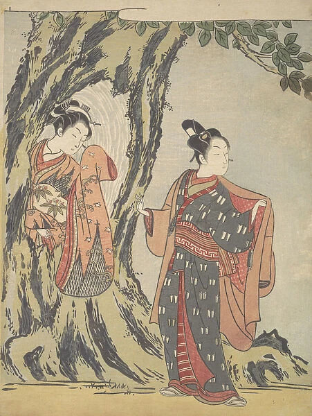Two Young People, 1725-1770. 1725-1770. Creator: Suzuki Harunobu