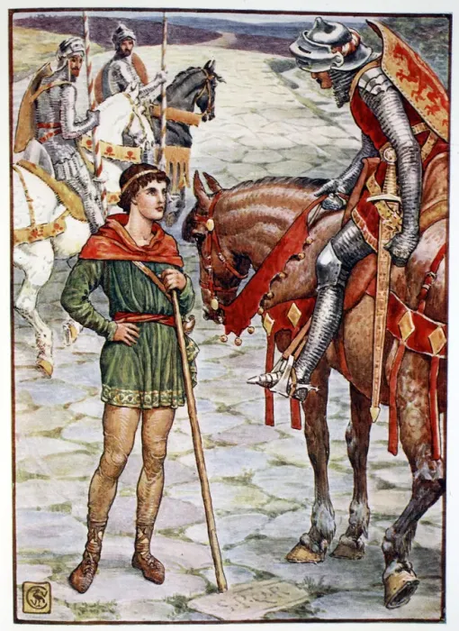 Framed Print : Young Percival Questions Sir Owen, 1911 Framed Print : Young Percival Questions Sir Owen, 1911