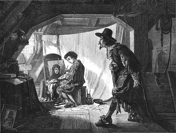 Young Rubens surprised by his master, Van Oort, (1875)