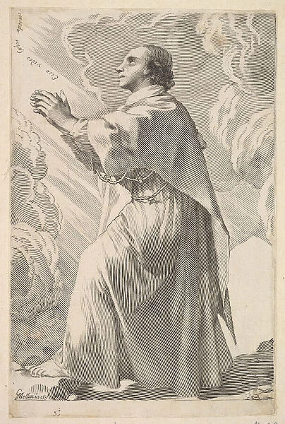 A Young Saint in Prayer. Creator: Claude Mellan